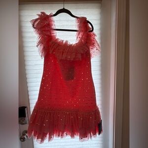 Needle & Thread Pink Tulle Sequin Party Dress